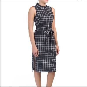 NWT Betsey Johnson Collar Shirt Dress Sleeveless Women’s Size 4